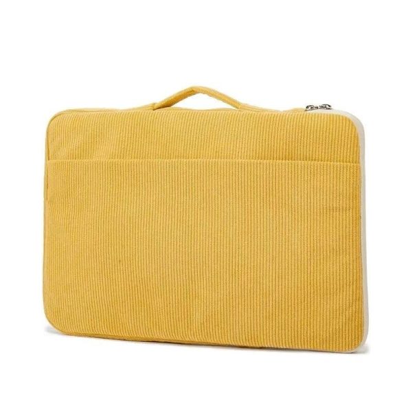 Housse D'ordinateur En Velours Jaune