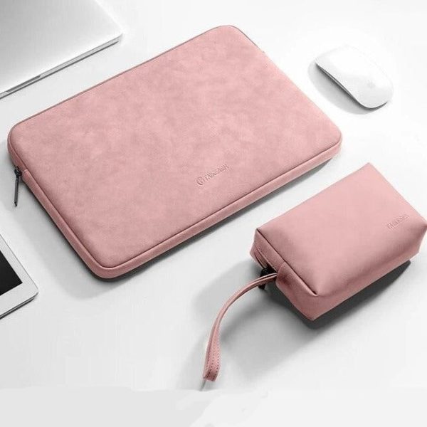Housse D'ordinateur - Fluffy Rose + Cadeau