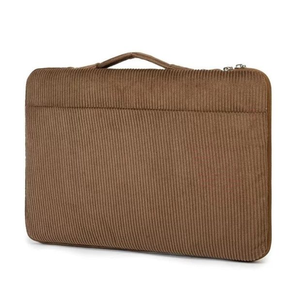 Housse D'ordinateur Portable En Velours Marron