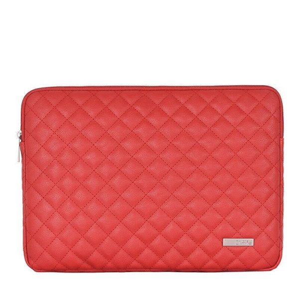 housse de protection matelassée pour ordinateur portable 17 pouces - rouge