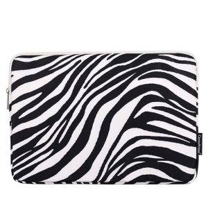 housse de protection pour ordinateur au design zebra