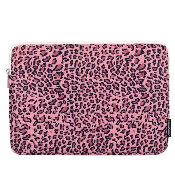 pochette d'ordinateur hp - rose léopard