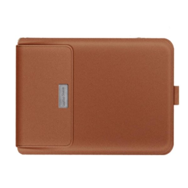 Pochette En Cuir Pour Ordinateur Avec Support - Chocolat + Cadeau