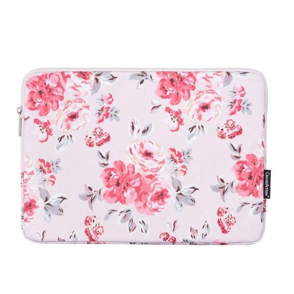 pochette pour ordinateur portable 17 pouces à motifs de pivoines