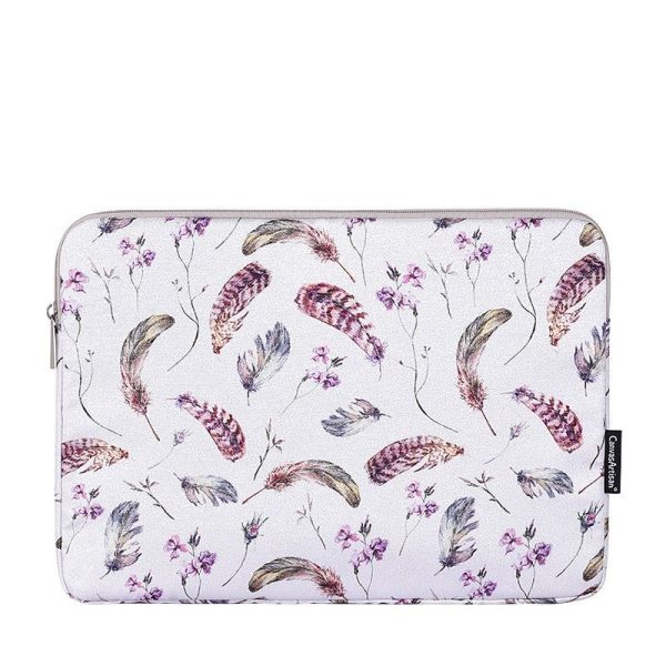 pochette pour ordinateur portable - motifs plumes