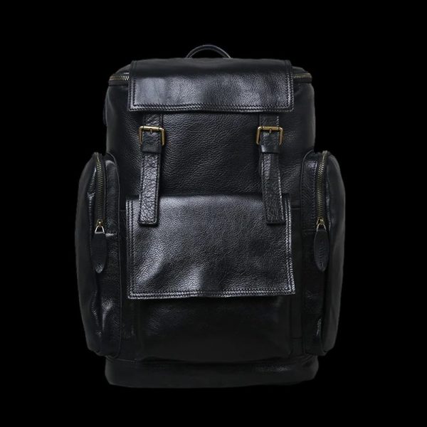 Sac À Dos En Cuir Pour Ordinateur Noir - Ross
