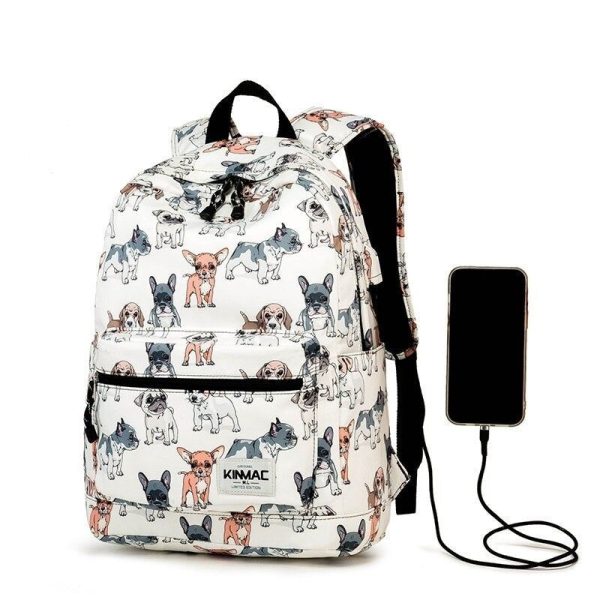 sac à dos scolaire - chiens
