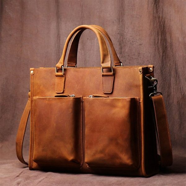 Sac À Ordinateur En Cuir Baroque
