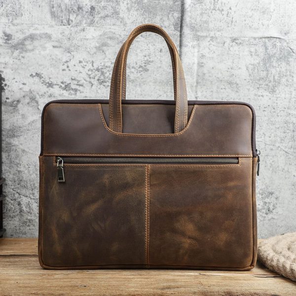 Sacoche En Cuir Pour Ordinateur Homme - Skiny