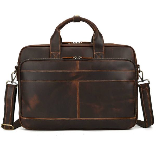 Sacoche En Cuir Pour Ordinateur Portable Homme - Boston